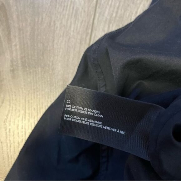 Club Monaco black double breasted Short sleeves  trench coat for spring size 4 - Picture 10 of 10